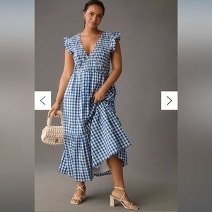 Anthropologie Peregrine dress, size XL, blue.